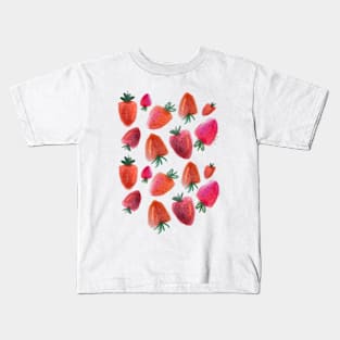 Hand-drawn Strawberry Design Kids T-Shirt